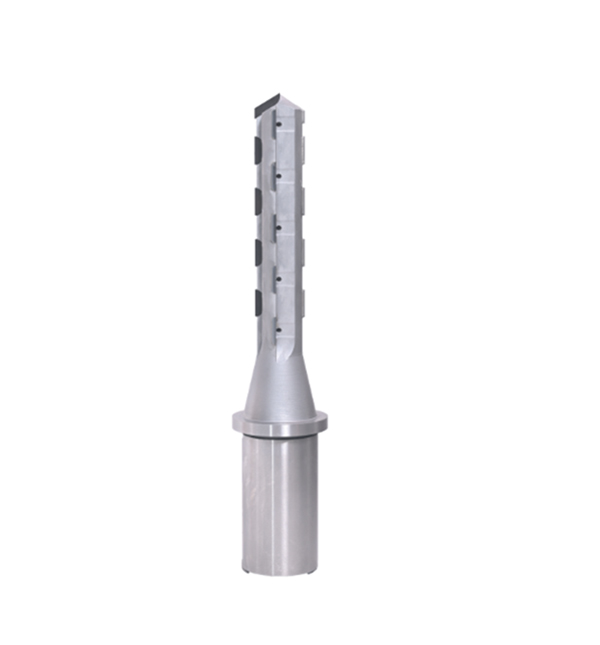 PCD Staggered drill with steel base